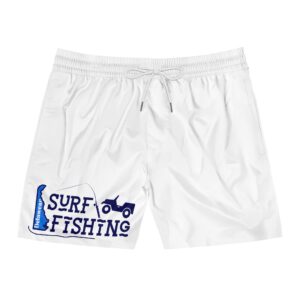 Surf Fishing Swim Shorts – Men’s Mid-Length Beachwear for Summer Adventures